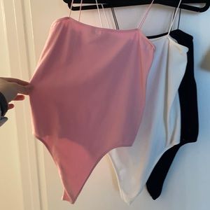 Bundle (3) Pacsun Ribbed Bodysuits Medium